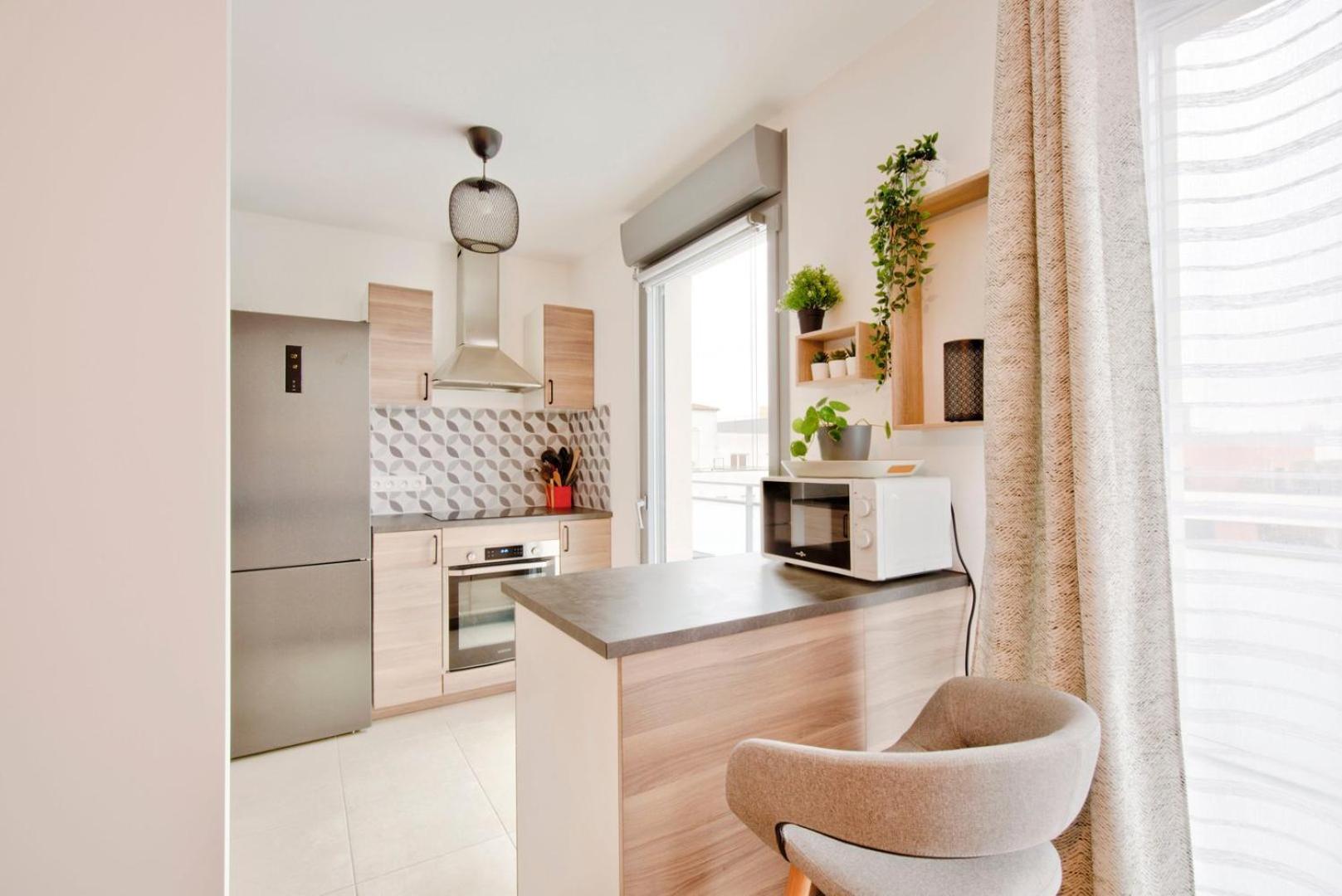 Le Perfectionniste - Spacieux Logement Terrasse Avec Parking 卡尚 外观 照片